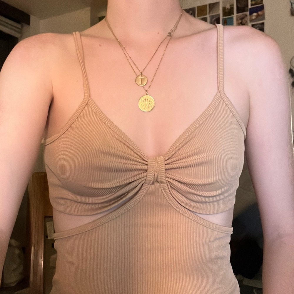 Cut Put Crop Top